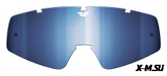 Стекло очков FLY RACING зеркальное/синее/серое Antifog