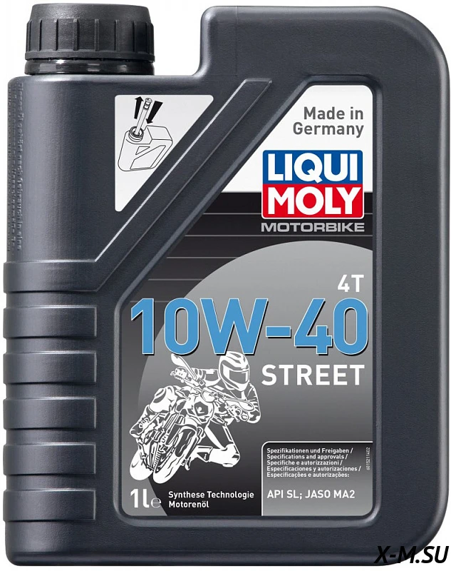 Масло LiquiMoly Street 4T 10W-40 (синтетическое) (1л) Масло LiquiMoly Street 4T 10W-40 (синтетическое) (1л)