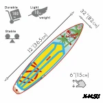 Надувная доска для sup-бординга ZAP FUSION 12