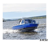 Алюминиевый катер WYATBOAT Неман 550 с каютой