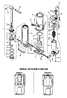 Компоненты силовой отделки(S/N: 0D181999 и ниже) 2-Х ТАКТНОГО ПЛМ MERCURY 60 Серийный номер от 0D000750 до 0G290584